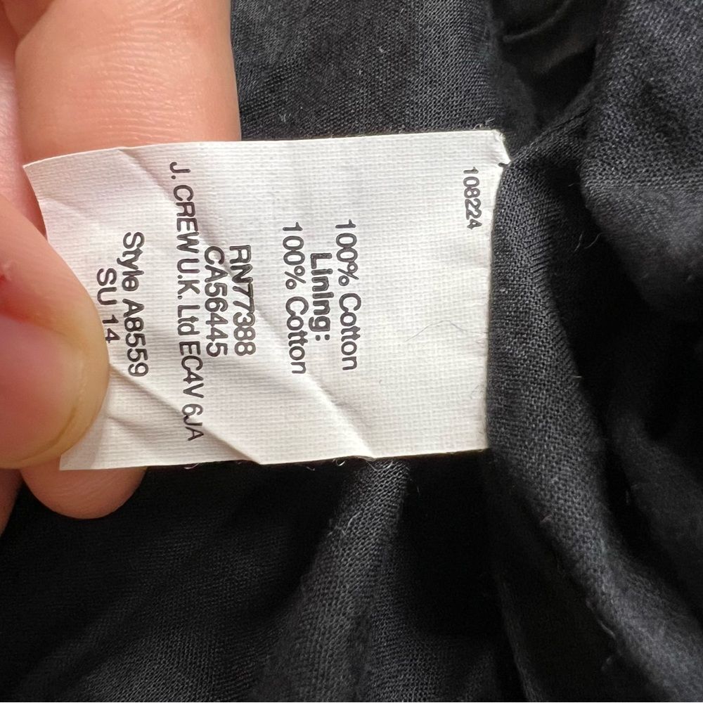 J Crew Factory Little Black Dress with Crochet Overlay - Picture 6 of 7
